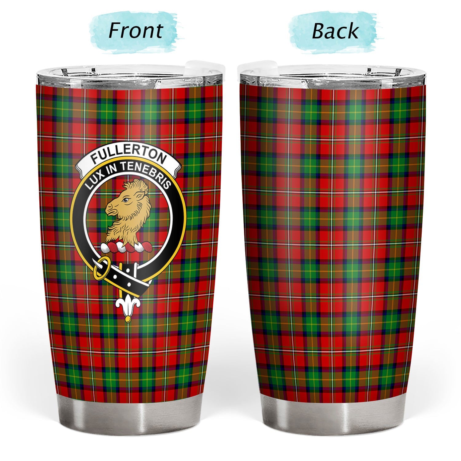Clan Fullerton Tartan Crest Tumbler IA81 Clan Fullarton/Fullerton Tartan Today   