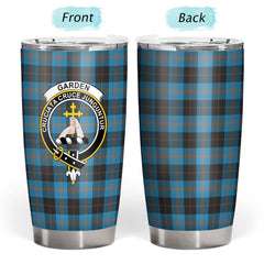 Clan Garden Tartan Crest Tumbler PT48 Garden Tartan (Clan Garden) Tartan Today   