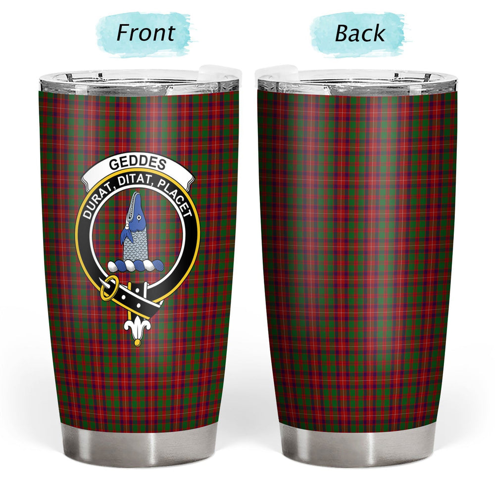 Clan Geddes Tartan Crest Tumbler IM85 Clan Ged Tartan Today   
