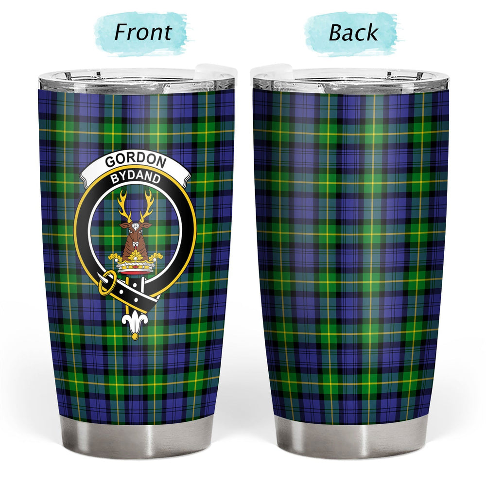 Clan Gordon Modern Tartan Crest Tumbler CF95 Clan Gordon Tartan Today   