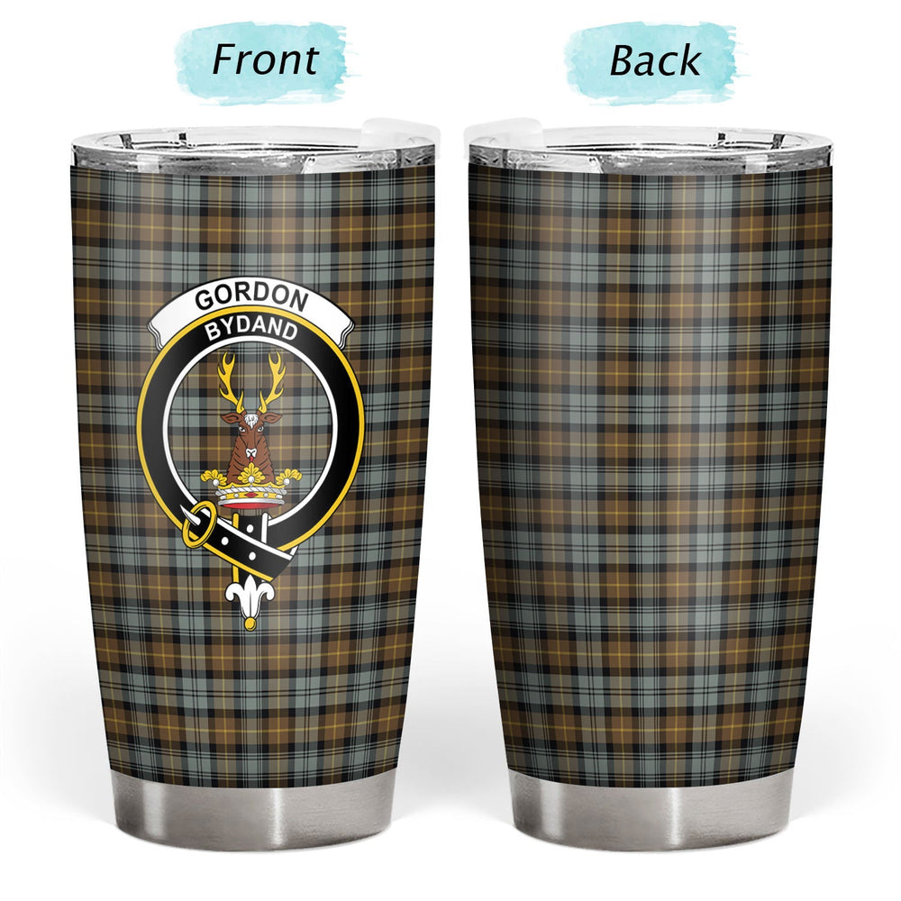 Clan Gordon Weathered Tartan Crest Tumbler IY85 Clan Gordon Tartan Today   
