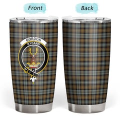 Clan Gordon Weathered Tartan Crest Tumbler IY85 Clan Gordon Tartan Today   