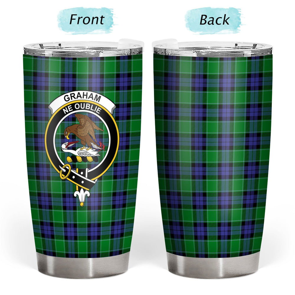 Clan Graham of Menteith Modern Tartan Crest Tumbler EL81 Clan Graham Tartan Today   