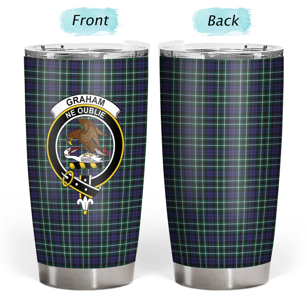 Clan Graham of Montrose Modern Tartan Crest Tumbler JA52 Clan Rose Tartan Today   