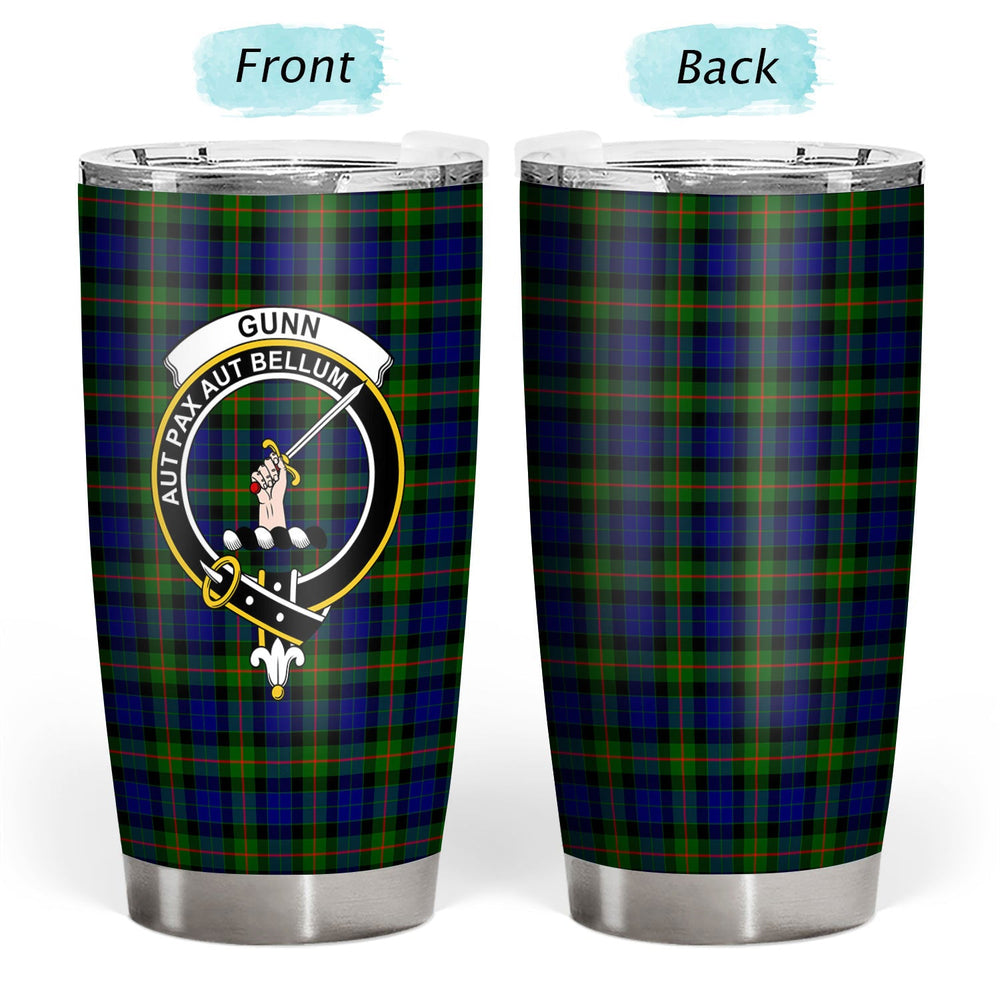Clan Gunn Modern Tartan Crest Tumbler GQ40 Clan Gunn Tartan Today   