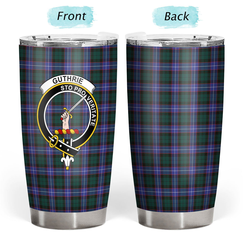 Clan Guthrie Modern Tartan Crest Tumbler AU50 Clan Guthrie Tartan Today   