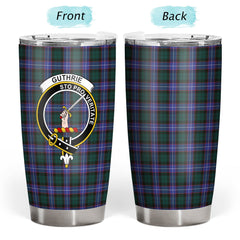 Clan Guthrie Modern Tartan Crest Tumbler AU50 Clan Guthrie Tartan Today   
