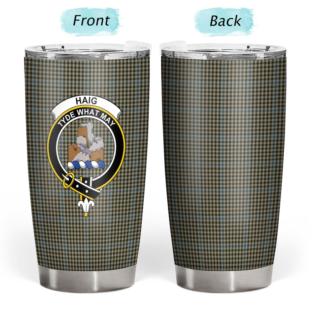 Clan Haig Check Tartan Crest Tumbler ED90 Clan Haig Tartan Today   