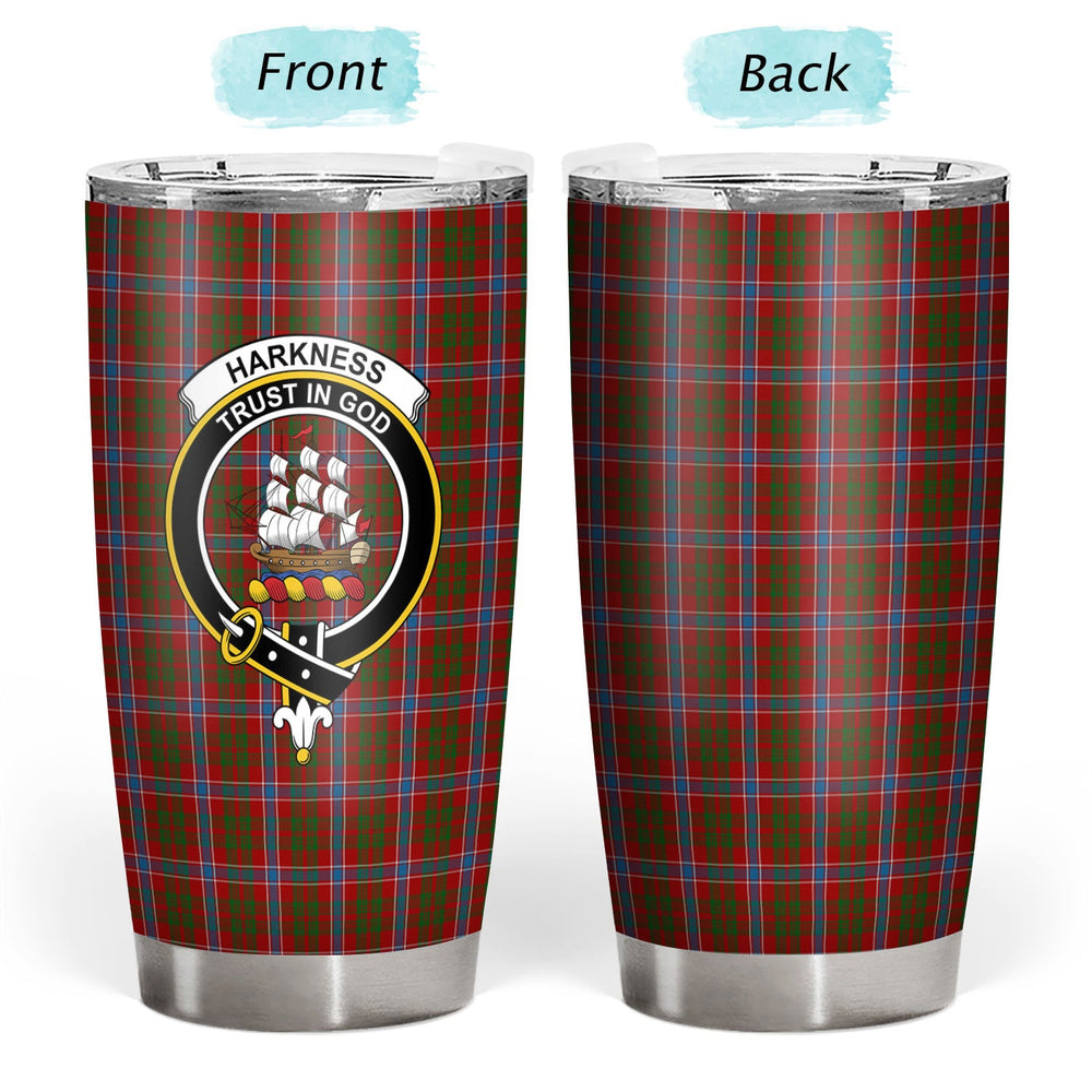 Clan Harkness Dress Tartan Crest Tumbler GV20 Clan Hall Tartan Today   
