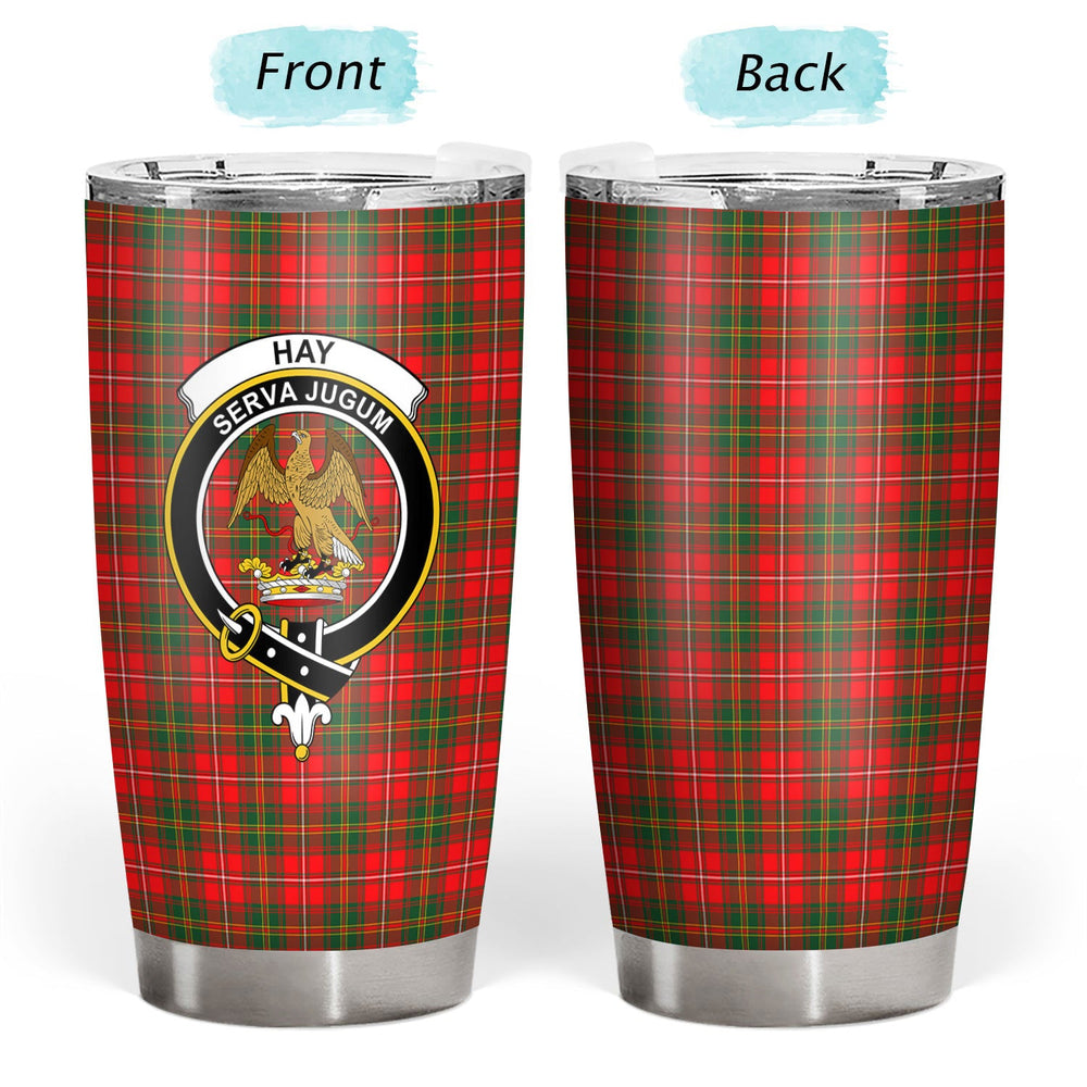 Clan Hay Modern Tartan Crest Tumbler QO65 Clan Hay Tartan Today   