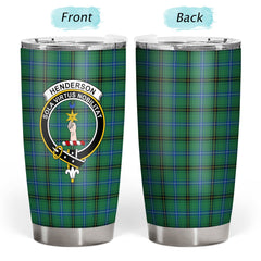Clan Henderson Ancient Tartan Crest Tumbler MR11 Clan Henderson Tartan Today   