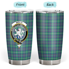 Clan Inglis Ancient Tartan Crest Tumbler RE10 Clan Inglis Tartan Today   