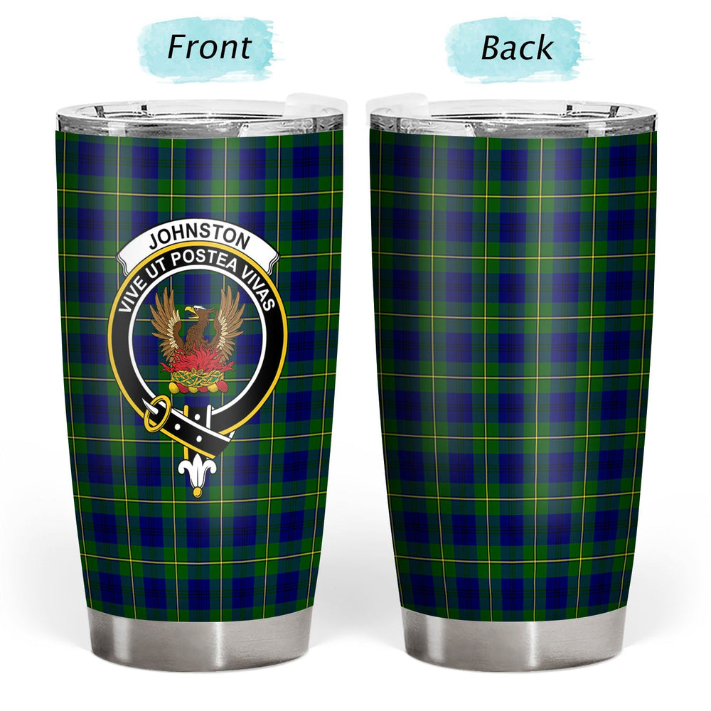 Clan Johnston of Caskieben Tartan Crest Tumbler AS98 Clan Johnston Tartan Today   