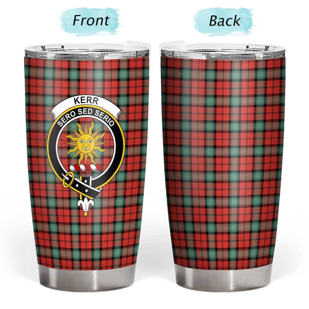 Clan Kerr Ancient Tartan Crest Tumbler CD26 Clan Kerr Tartan Today   