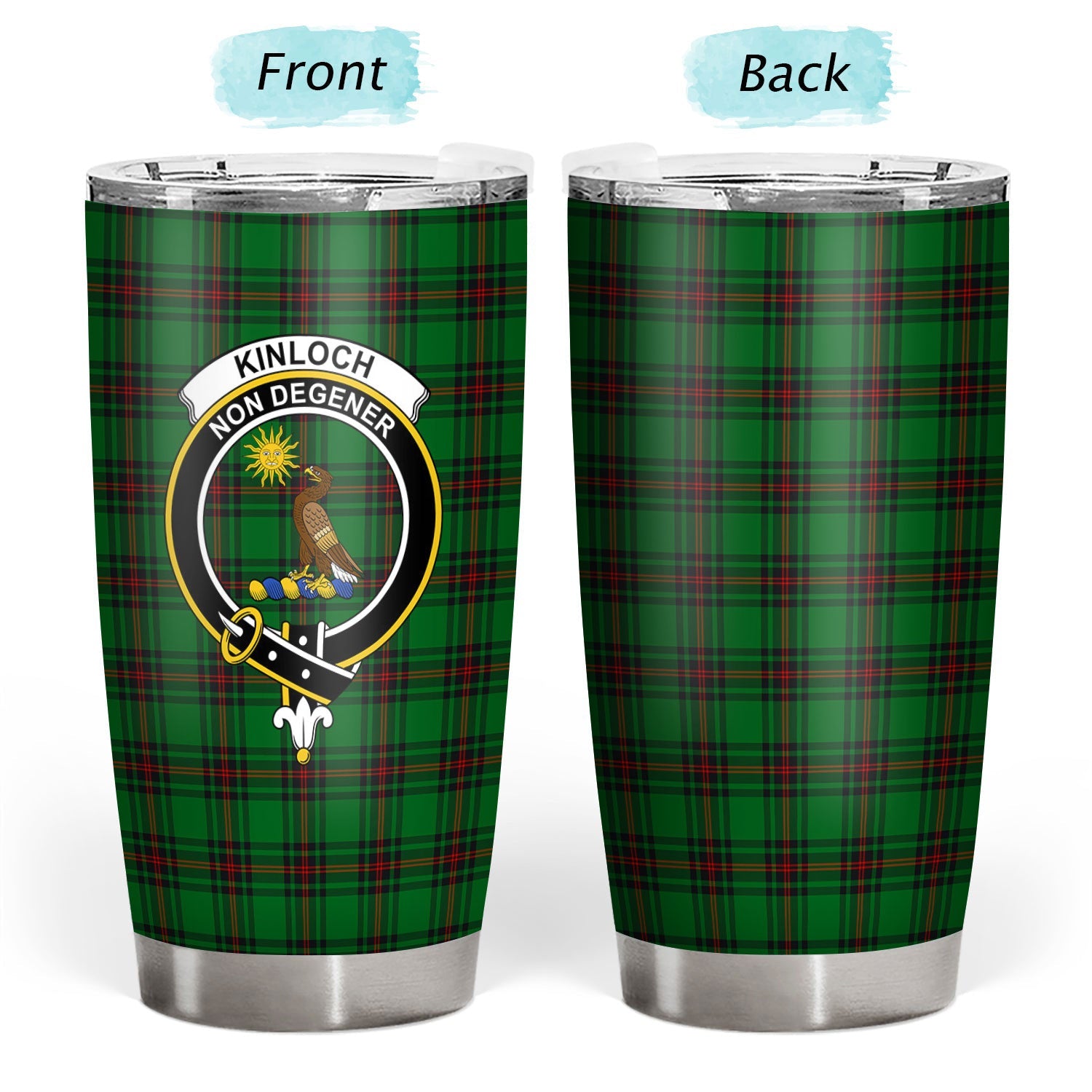 Clan Kinloch Tartan Crest Tumbler SY52 Clan Kinloch Tartan Today   