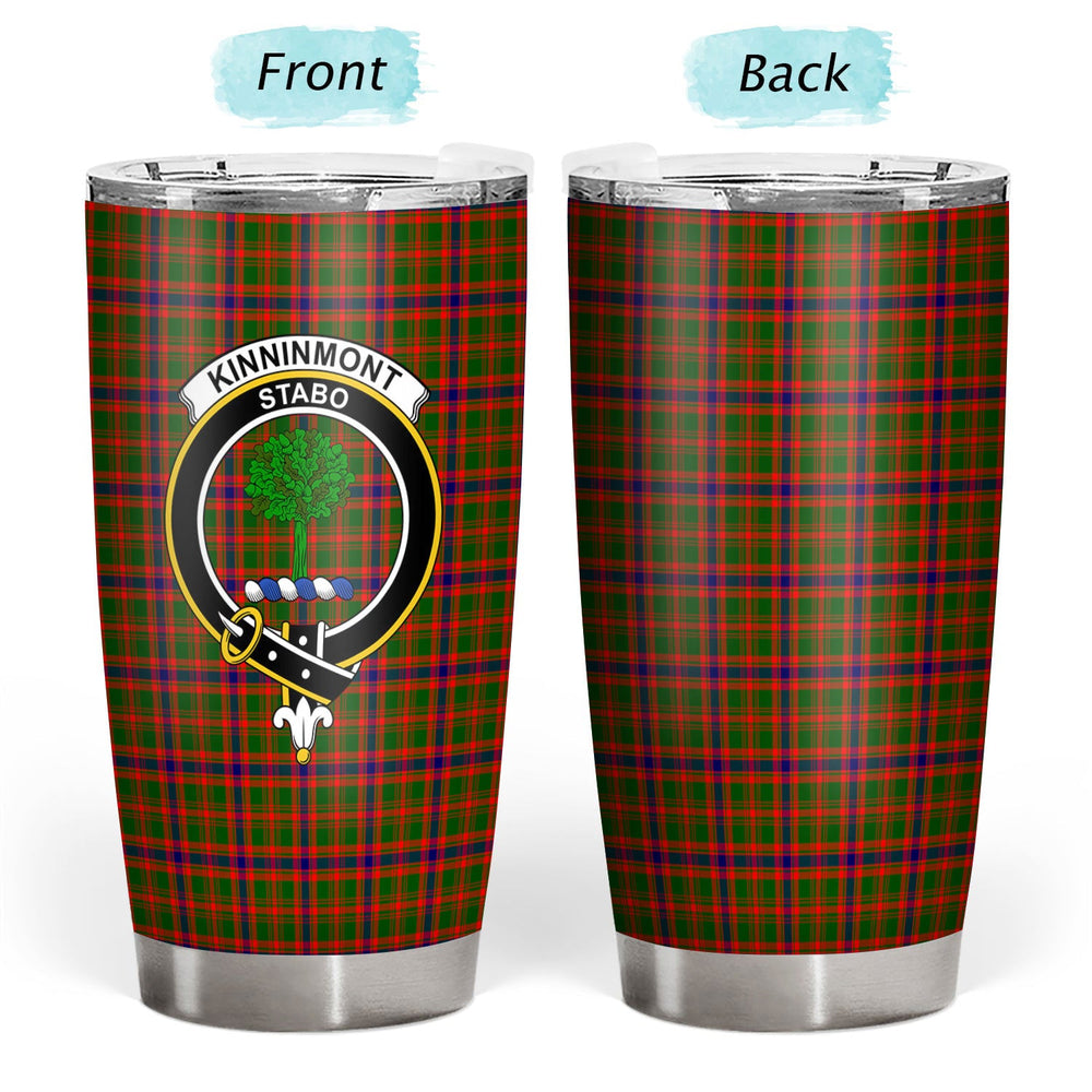 Clan Kinninmont Tartan Crest Tumbler CX28 Clan Hall Tartan Today   