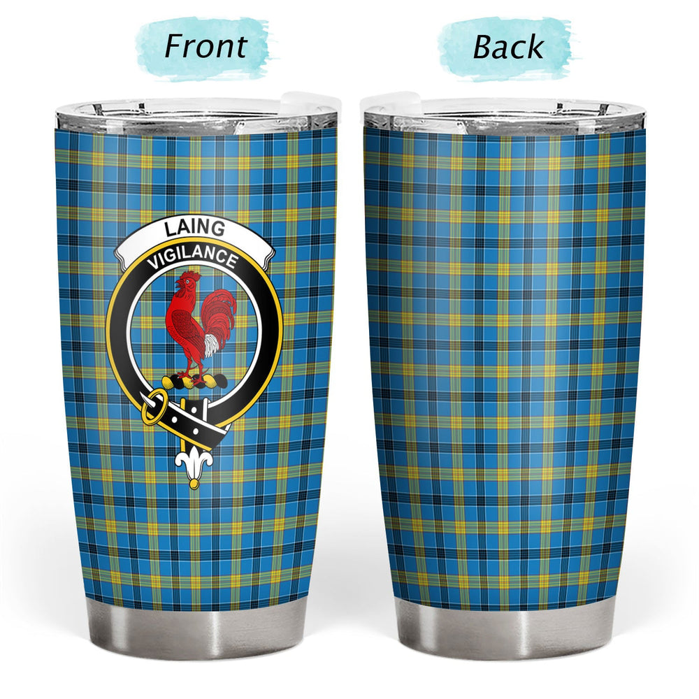 Clan Laing Tartan Crest Tumbler CT61 Clan Laing Tartan Today   