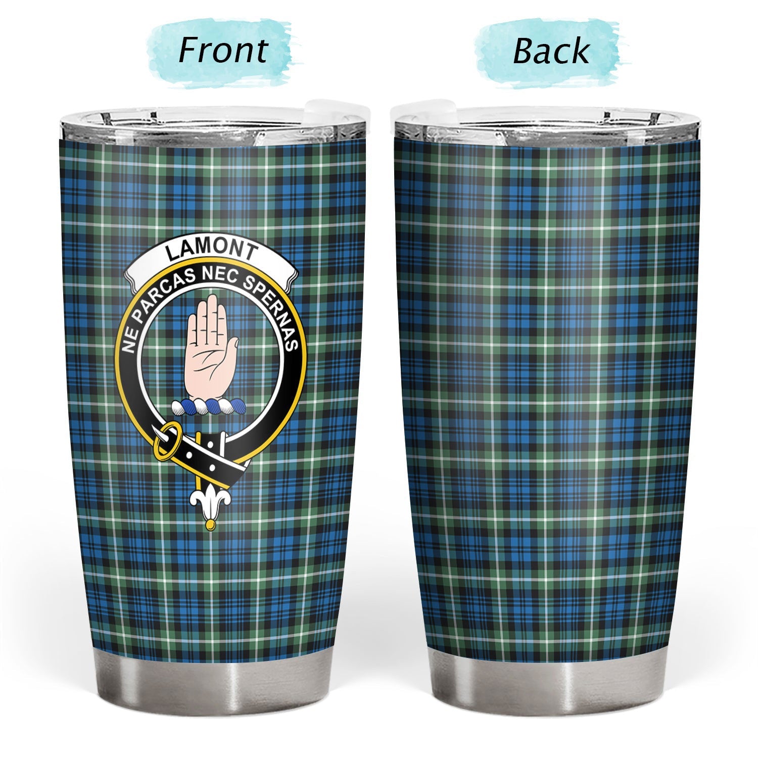Clan Lamont Ancient Tartan Crest Tumbler TX82 Clan Lamont Tartan Today   