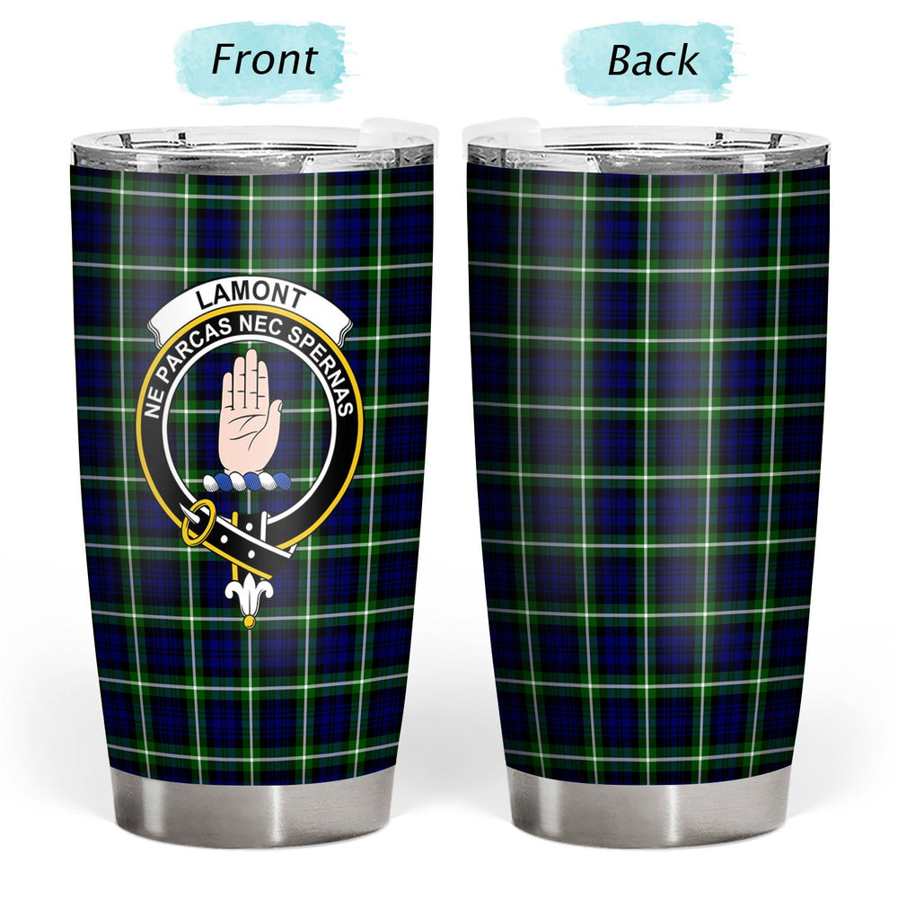 Clan Lamont Modern Tartan Crest Tumbler PV94 Clan Lamont Tartan Today   