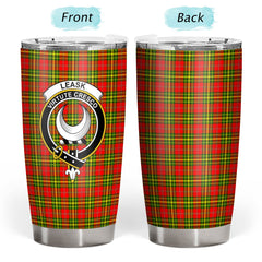 Clan Leask Tartan Crest Tumbler RA81 Clan Leask Tartan Today   