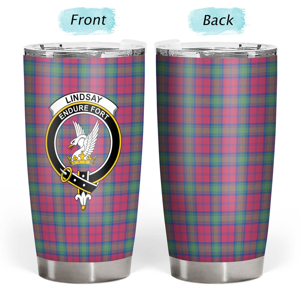 Clan Lindsay Ancient Tartan Crest Tumbler NU14 Clan Lindsay Tartan Today   