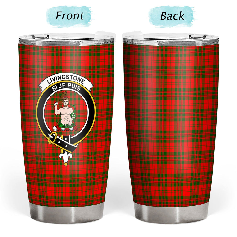 Clan Livingstone Tartan Crest Tumbler GG19 Clan Livingstone Tartan Today   