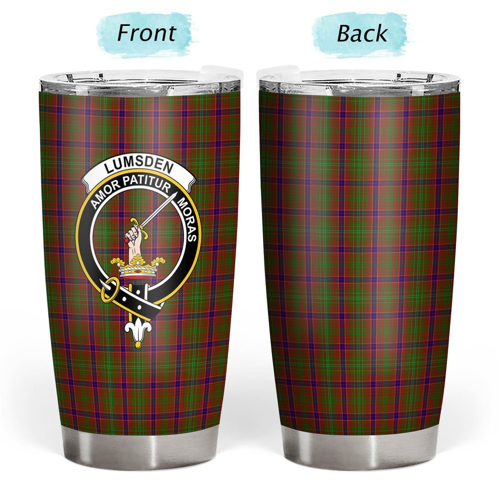 Clan Lumsden Tartan Crest Tumbler KQ95 Clan Lumsden Tartan Today   
