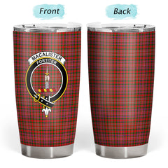 Clan MacAlister Modern Tartan Crest Tumbler QB61 Clan MacAlister Tartan Today   