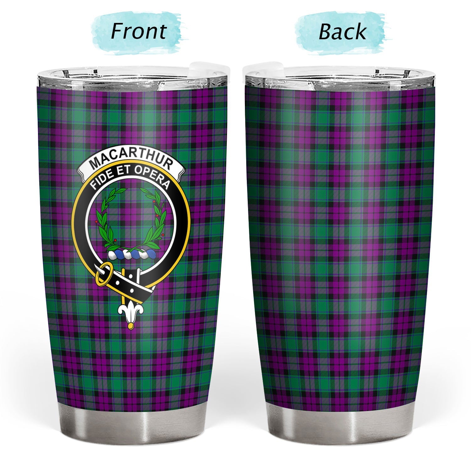 Clan MacArthur � Milton Tartan Crest Tumbler UY47 Clan MacArthur Tartan Today   