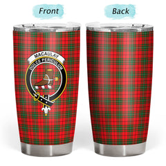 Clan MacAulay Modern Tartan Crest Tumbler BR29 Clan MacAulay Tartan Today   