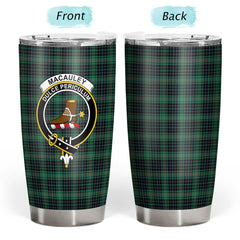 Clan MacAuley Hunting Ancient Tartan Crest Tumbler HV18 Clan Hall Tartan Today   