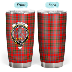 Clan MacBain Tartan Crest Tumbler PO84 Clan MacBain Tartan Today   