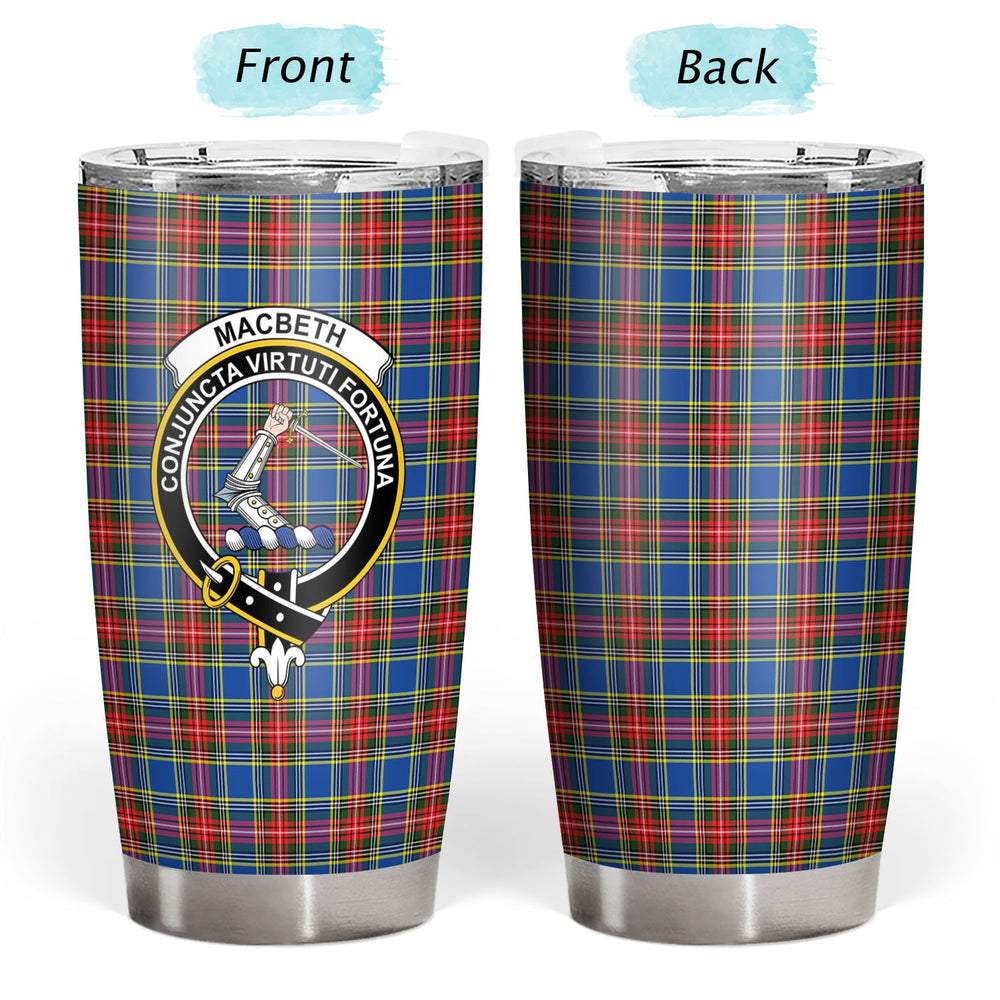 Clan MacBeth Modern Tartan Crest Tumbler HH98 Clan MacBeth Tartan Today   