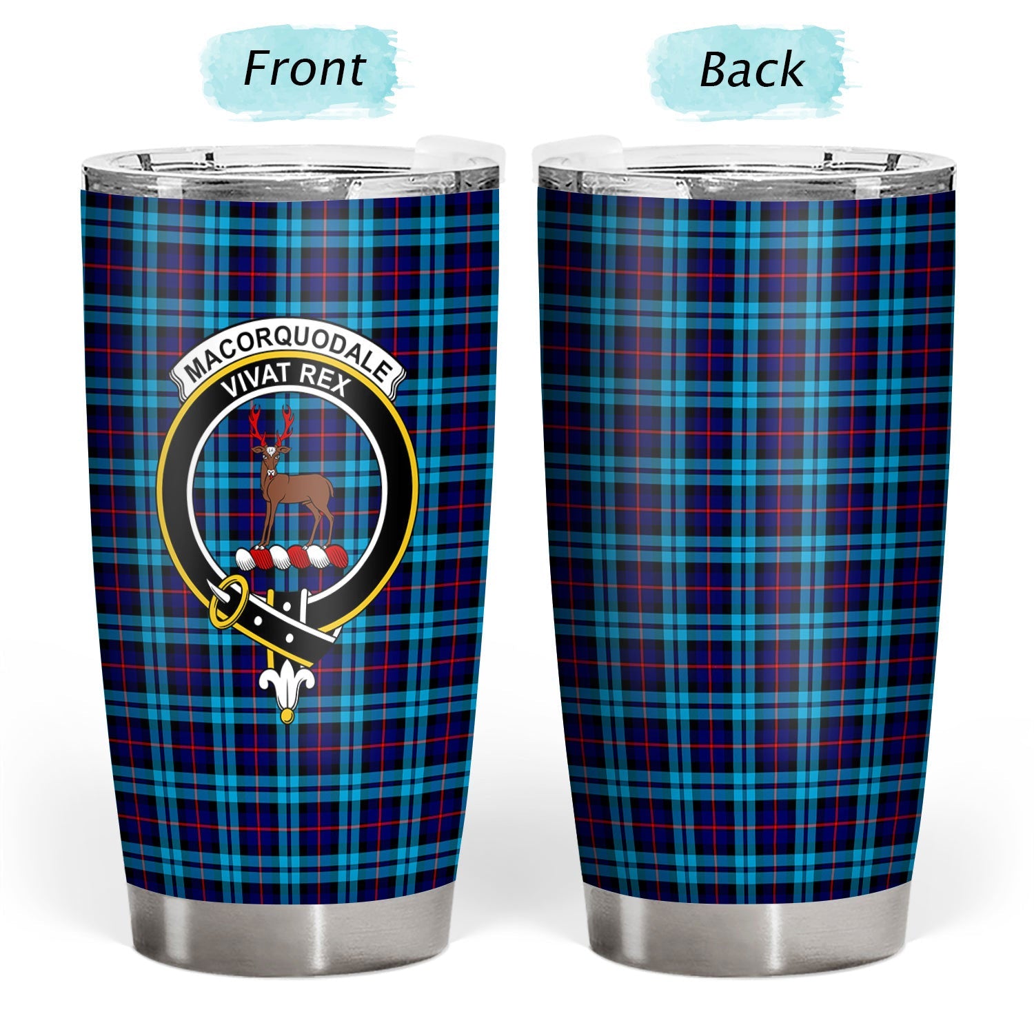 Clan MacCorquodale Tartan Crest Tumbler BN91 Clan MacCorquodale Tartan Today   