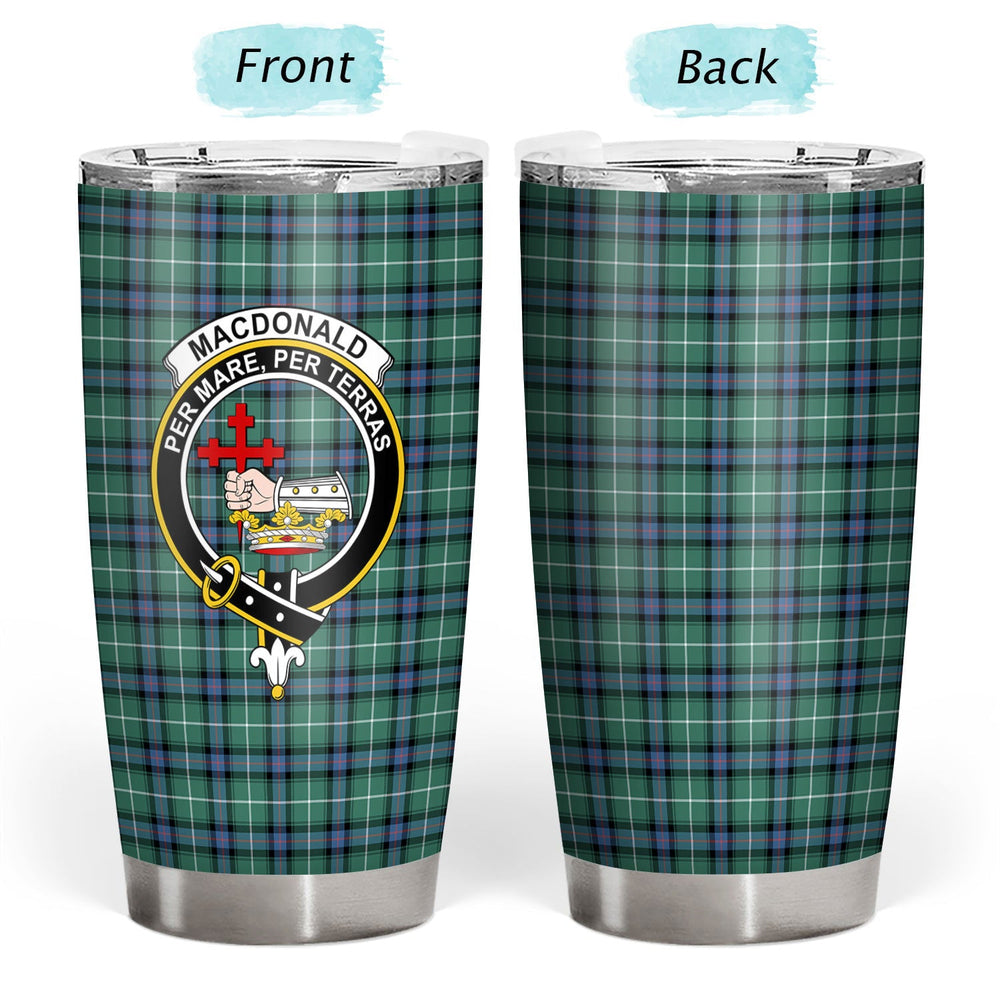 Clan MacDonald of the Isles Hunting Ancient Tartan Crest Tumbler DB73 Clan MacDonald Tartan Today   
