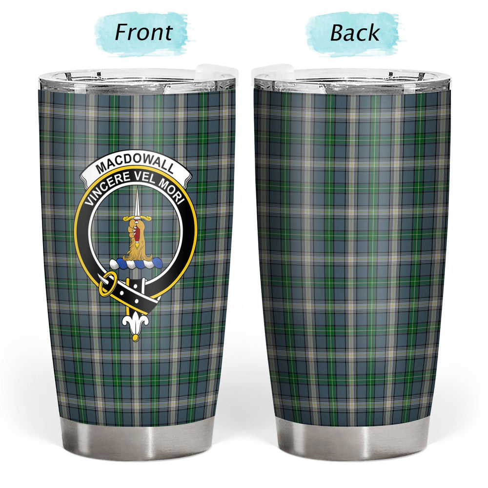 Clan MacDowall Tartan Crest Tumbler IM72 Clan MacDowall Tartan Today   