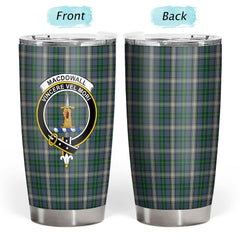 Clan MacDowall Tartan Crest Tumbler IM72 Clan MacDowall Tartan Today   
