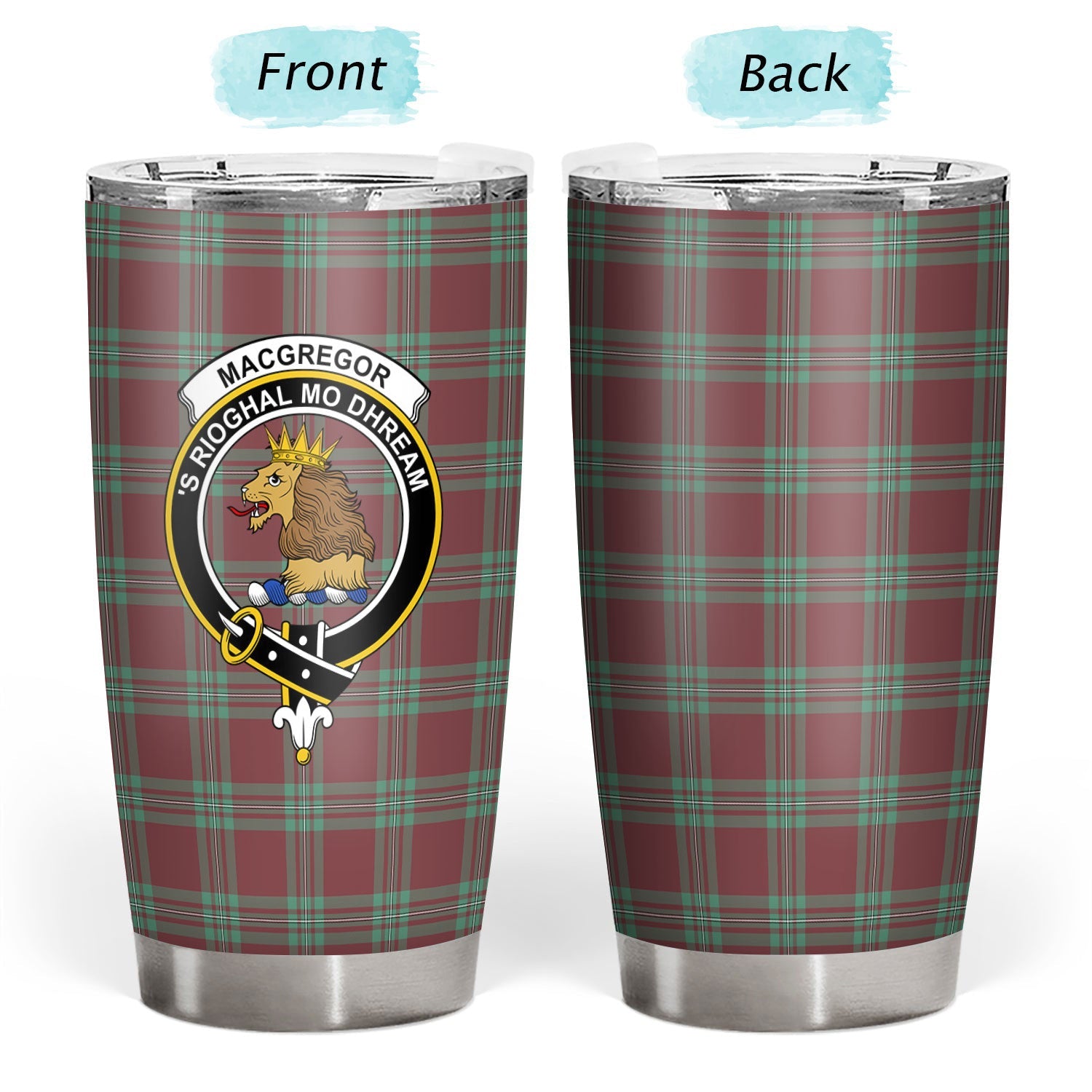 Clan MacGregor Hunting Ancient Tartan Crest Tumbler JQ59 Clan MacGregor Tartan Today   