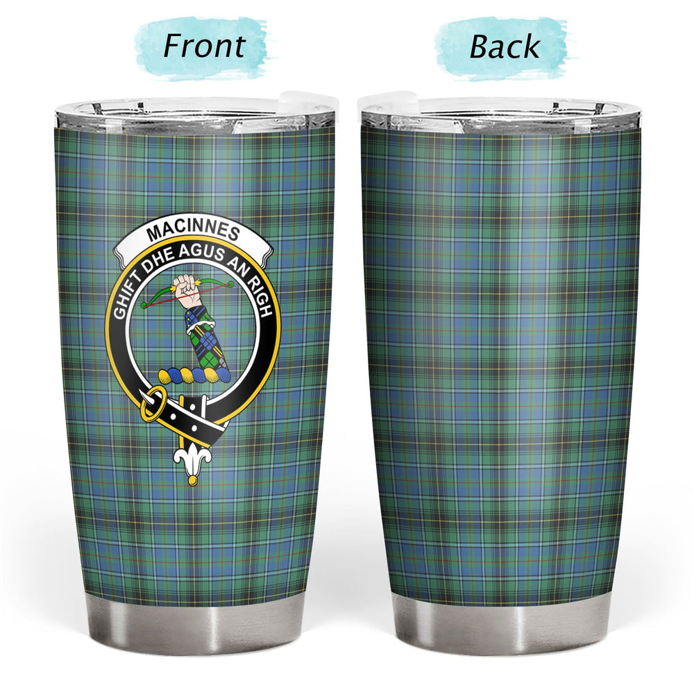 Clan MacInnes Ancient Tartan Crest Tumbler BA30 Clan MacInnes Tartan Today   
