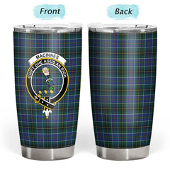 Clan MacInnes Modern Tartan Crest Tumbler NH69 Clan MacInnes Tartan Today   