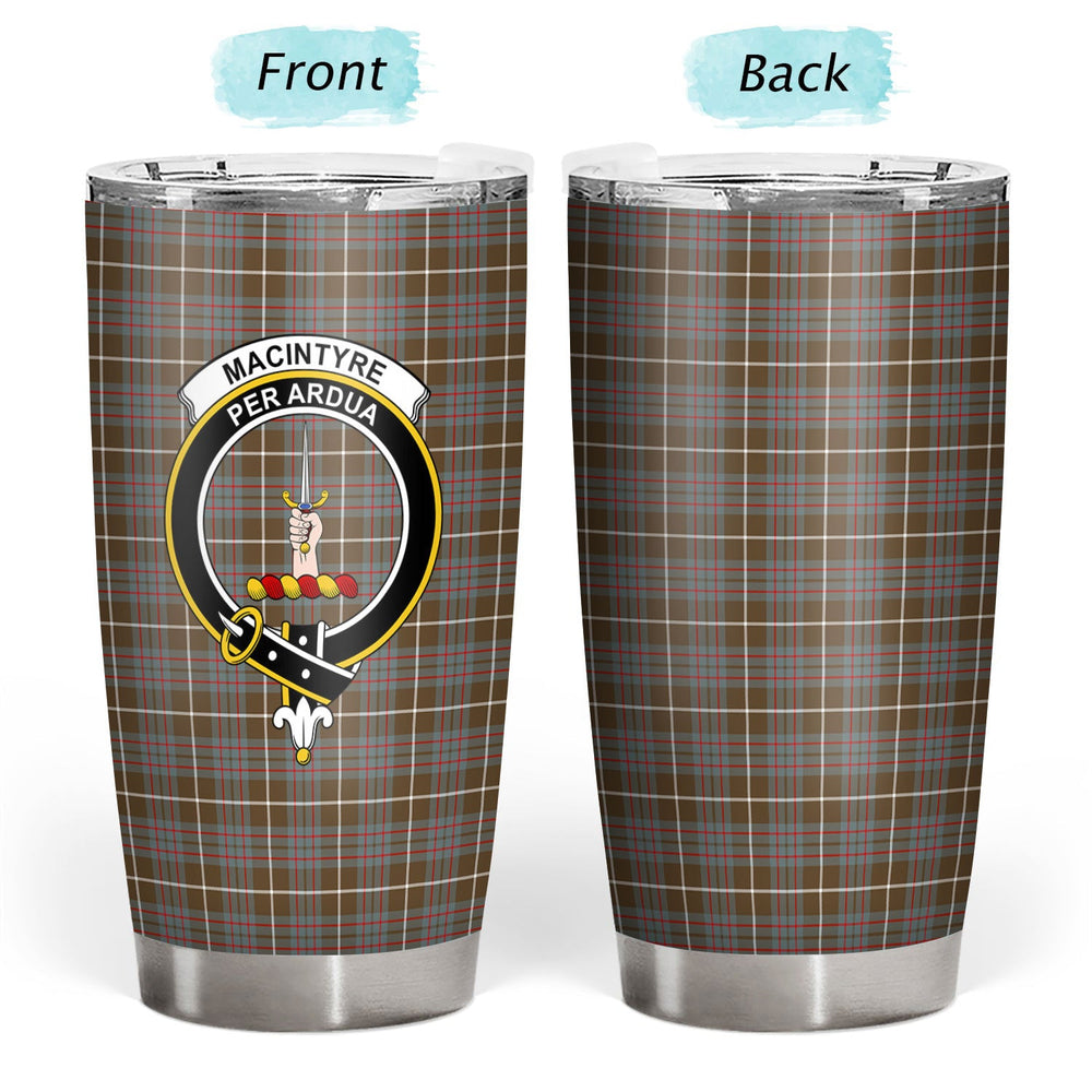 Clan MacIntyre Hunting Weathered Tartan Crest Tumbler KC92 Clan MacIntyre Tartan Today   