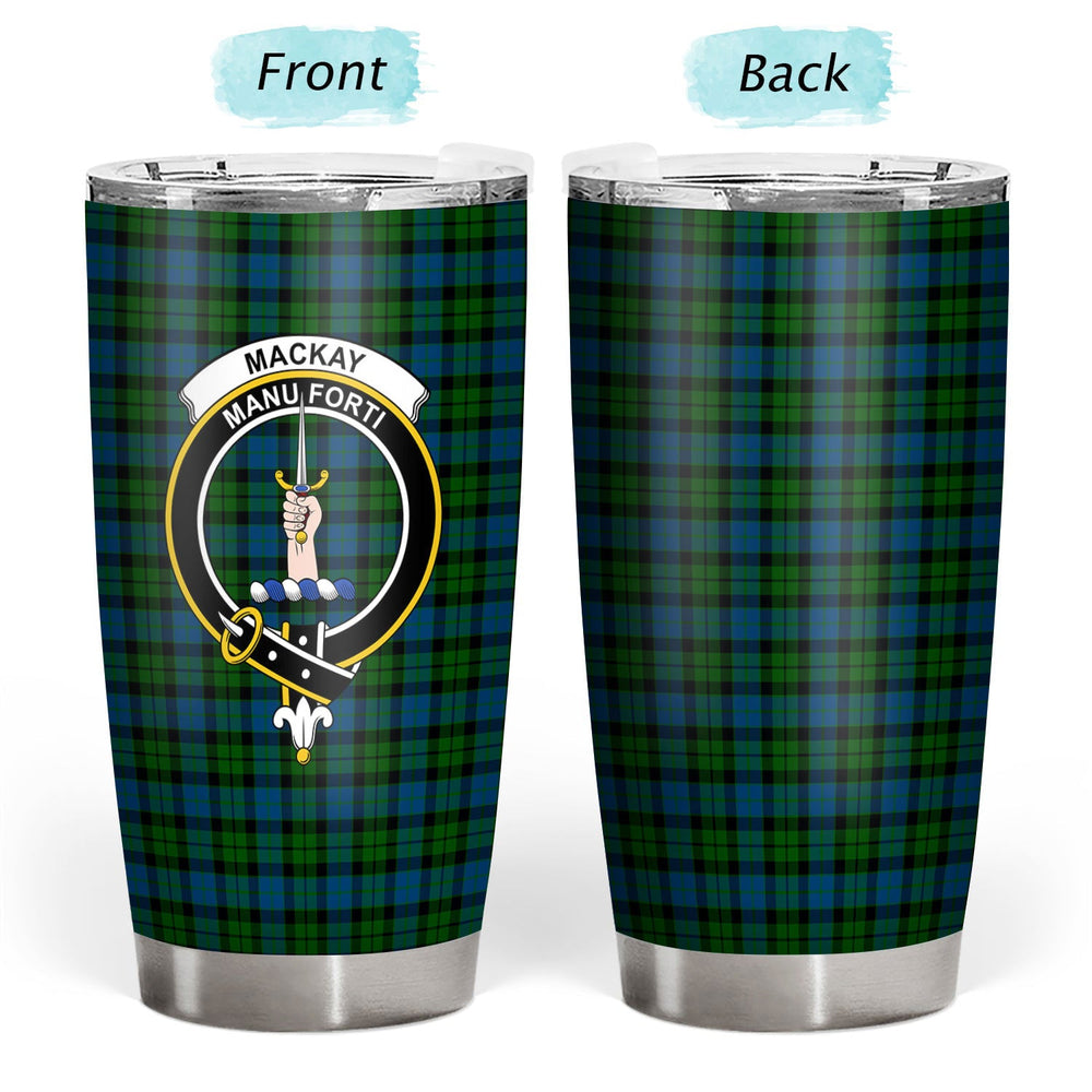 Clan MacKay Modern Tartan Crest Tumbler GD49 Clan MacKay Tartan Today   