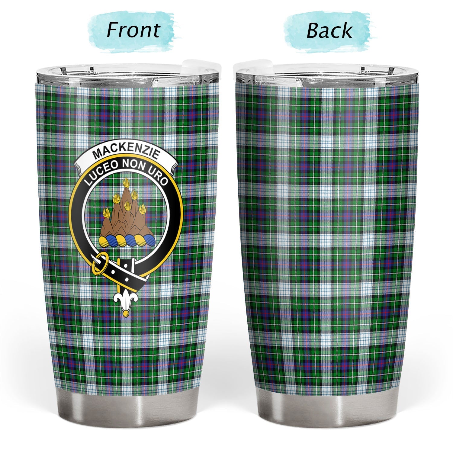Clan MacKenzie Dress Modern Tartan Crest Tumbler OZ27 Clan MacKenzie Clan MacKenzie   