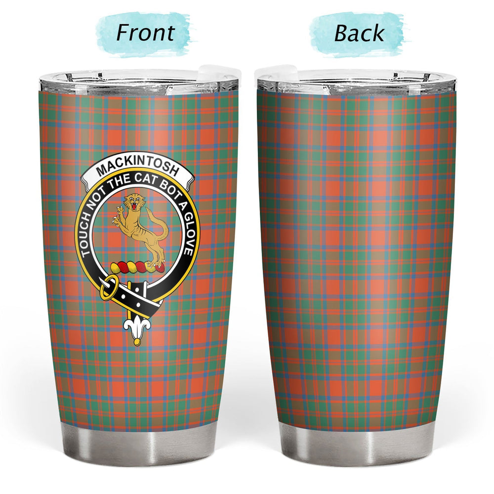 Clan MacKintosh Ancient Tartan Crest Tumbler MG11 Clan MacKintosh / MacIntosh Tartan Today   
