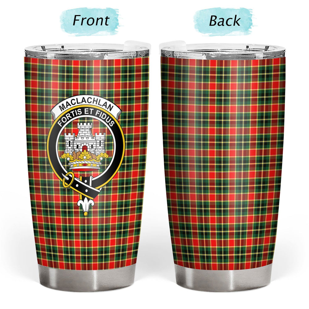 Clan MacLachlan Hunting Modern Tartan Crest Tumbler YP24 Clan Hall Tartan Today   