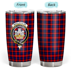 Clan MacLachlan Modern Tartan Crest Tumbler WS32 Clan Hall Tartan Today   