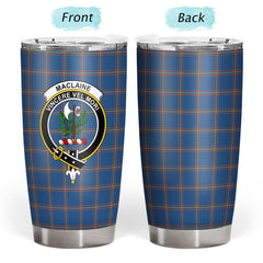 Clan MacLaine of Loch Buie Hunting Ancient Tartan Crest Tumbler MY15 Clan Hall Tartan Today   