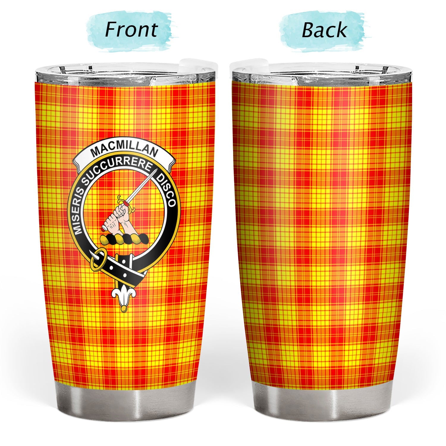 Clan MacMillan Tartan Crest Tumbler WT67 Clan MacMillan Tartan Today   