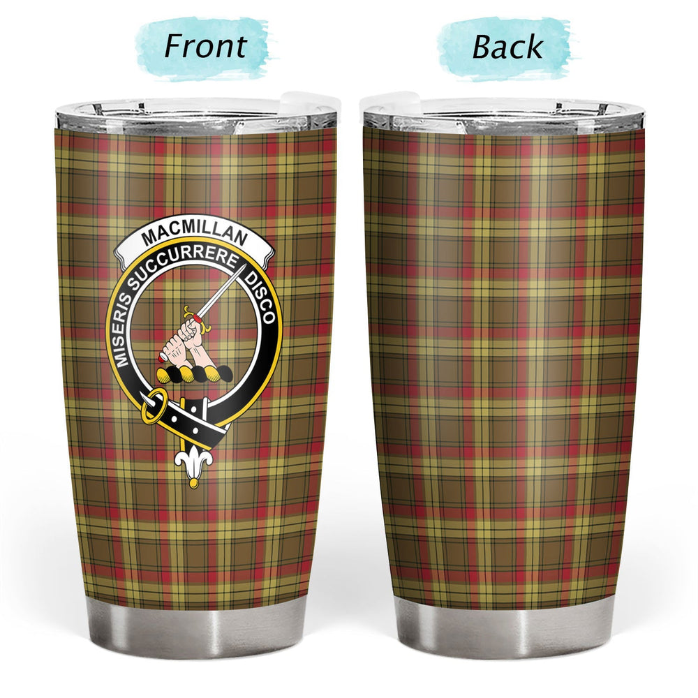 Clan MacMillan Old Weathered Tartan Crest Tumbler KP16 Clan MacMillan Tartan Today   