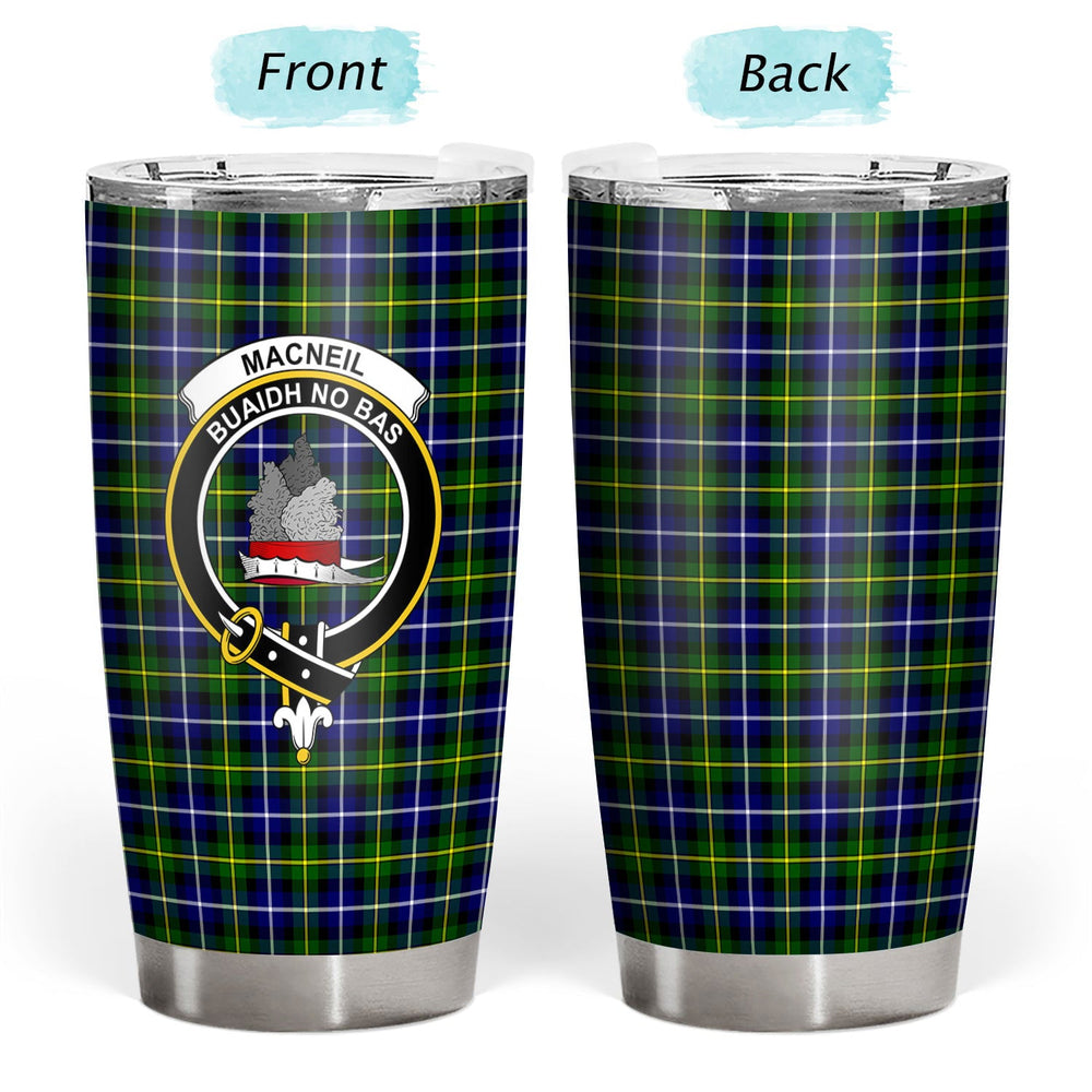 Clan MacNeil of Barra Modern Tartan Crest Tumbler BD81 Clan MacNeil / MacNeill Tartan Today   